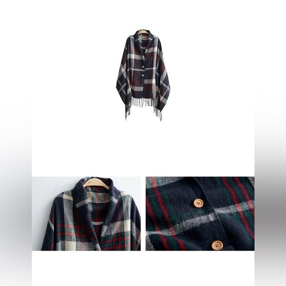 Convertible Plaid Scarf - Picture 1 of 5